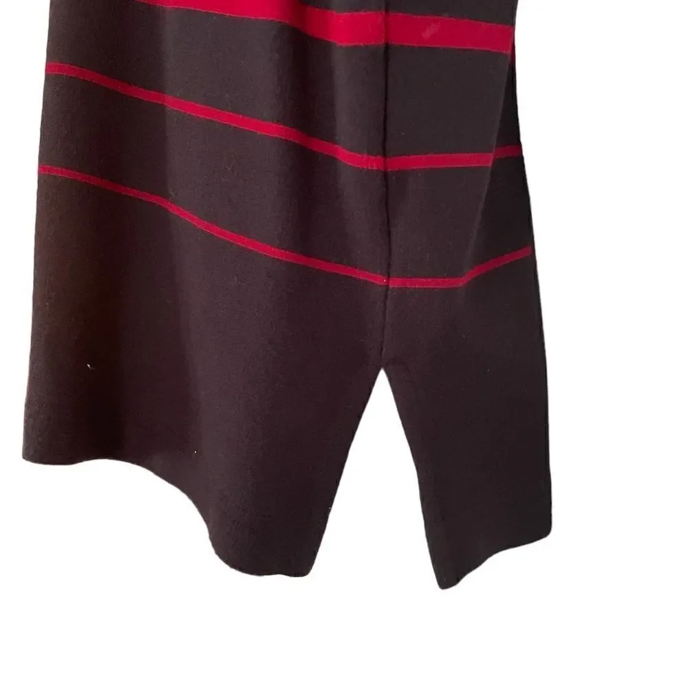 Talbots long sleeve black red sweater Size L